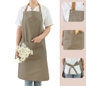 Tablier de cuisine élégant couleur beige