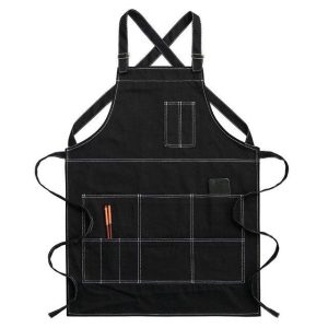 Tablier de cuisine noir pour homme